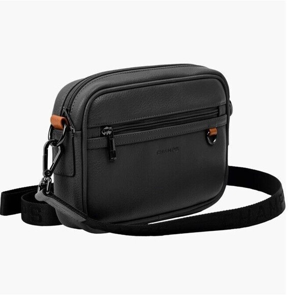 Champs Onyx Water Resistant Black Crossbody Bag NWT